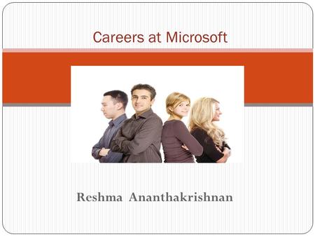 Reshma Ananthakrishnan Careers at Microsoft. Music video on Microsoft potential.