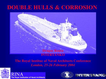 DOUBLE HULLS & CORROSION