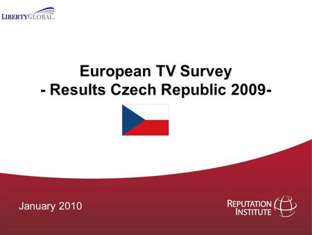 European TV Survey - Results Czech Republic 2009- January 2010.