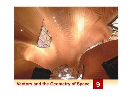 Vectors and the Geometry of Space