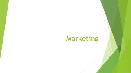 Marketing. Ch. 1: Marketing is all around us  Marketing  Planning and executing the conception, pricing, promotion, and distribution of ideas, goods,