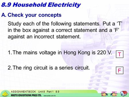 8.9 Household Electricity