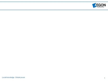 Local knowledge. Global power. 1. 2 Where we are in Solvency II – key milestones CEIOPS – implementing measures: End October: final advice wave 1 & 2.