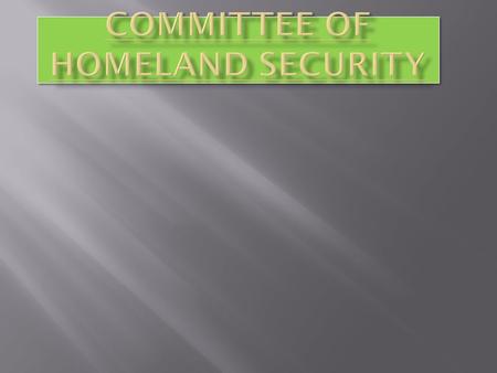 The Chairman and ranking member of minority party Of The Committee  Rep. Bennie G. Thompson  He is serving currently his 9 th year in congress for the.