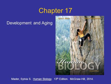 Chapter 17 Development and Aging