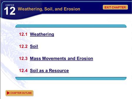 Weathering, Soil, and Erosion