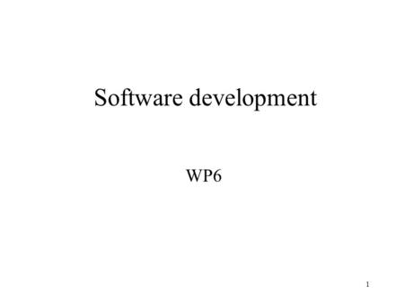 1 Software development WP6. 2 Application of FLR Generic Functions from Theory Key parameters (theory): q,x,shadow value,enf. cost, prob fine,f Case study.