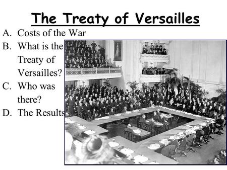 The Treaty of Versailles