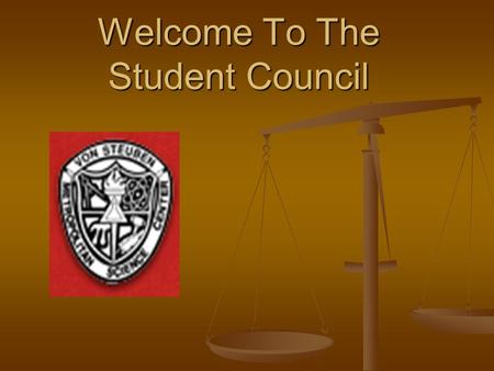 Welcome To The Student Council. Our Goals To represent the student bodies To represent the student bodies To create school events to enhance school spirit.