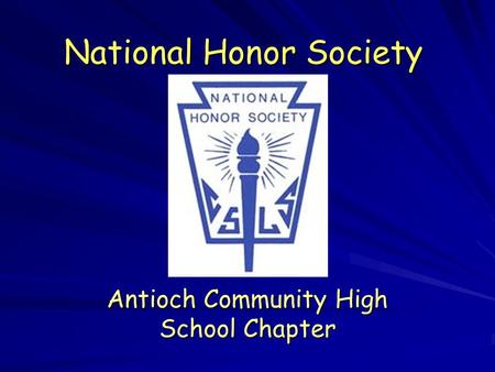 National Honor Society