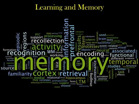 Learning and Memory.