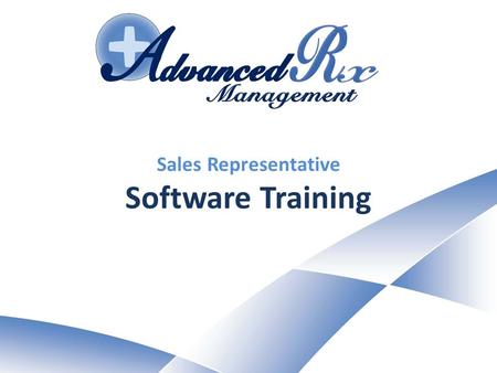 Sales Representative Software Training. Overview o We use a web-based software program accessible by any computer, tablet, or smartphone with an internet.