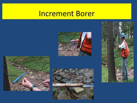 Increment Borer. Bark Gauge Tree Caliper Back pack fire pump.