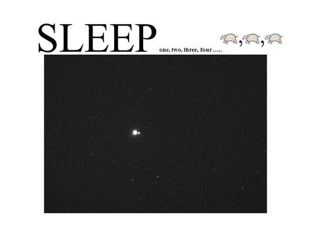 SLEEP one, two, three, four …... POWER OF SLEEP DEPRIVATION – you feel groggy, disoriented, and sleepy at inconvenient times, i.e. – get sleepy when you’re.