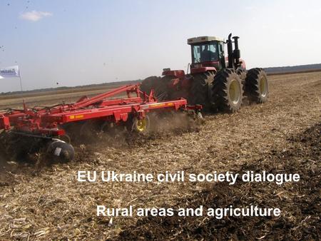 EU Ukraine civil society dialogue Rural areas and agriculture.