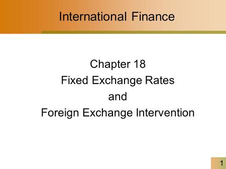 International Finance