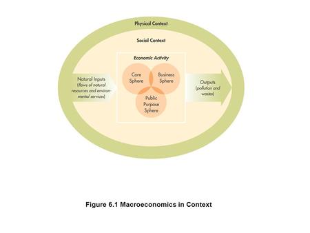 Figure 6.1 Macroeconomics in Context. Figure 6.2 Time Trends of Community Biomass of Large Predatory Fishes in Various Ecosystems.