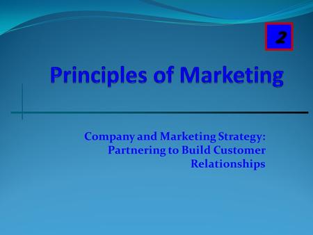 Principles of Marketing