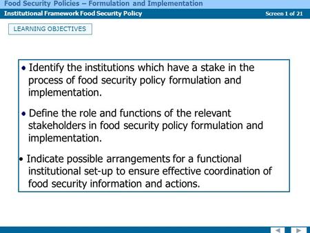 Identify the institutions which have a stake in the