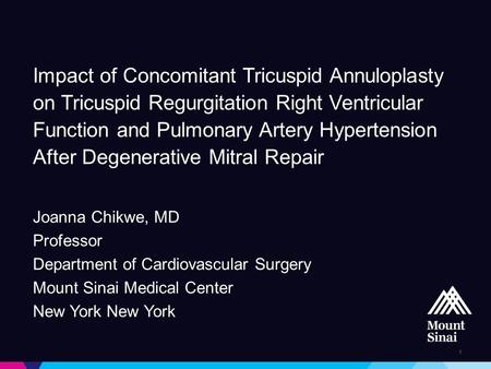 Impact of Concomitant Tricuspid Annuloplasty on Tricuspid Regurgitation Right Ventricular Function and Pulmonary Artery Hypertension After Degenerative.