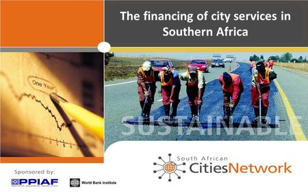 The financing of city services in Southern Africa.