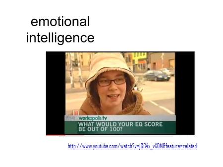 Emotional intelligence