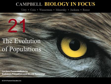 The Evolution of Populations