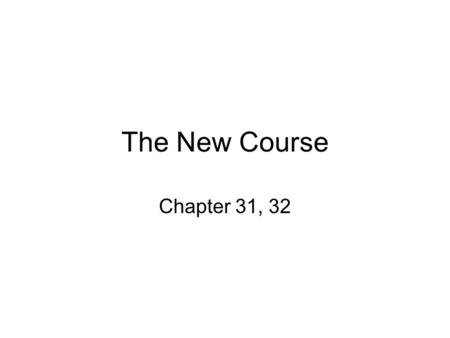 The New Course Chapter 31, 32. Election of 1988 Bush Sr.’s line “Read my lips – no new taxes” appealed to voters (Dukakis wanted to raise taxes) and his.