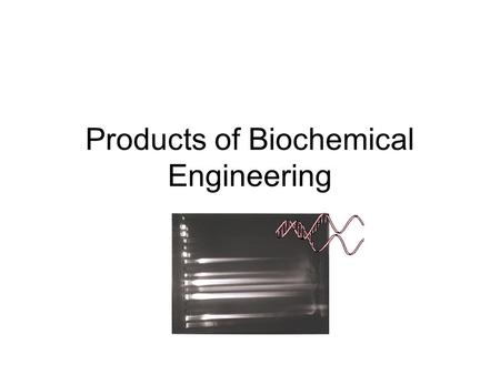 Products of Biochemical Engineering. How long ago? Sumerians and Babylonians were brewing before 6000 BC (evidence in pyramids) Egyptians “let my people.