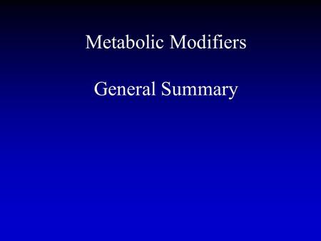 Metabolic Modifiers General Summary. Lecture Outline Somatotropin (bST, GH) –What it is –Mechanism  agonists –What it is –Mechanims Anabolic Steroids.