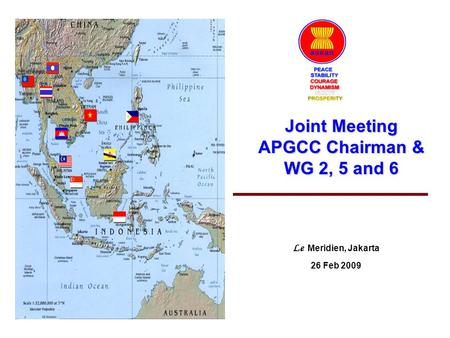 Joint Meeting APGCC Chairman & WG 2, 5 and 6