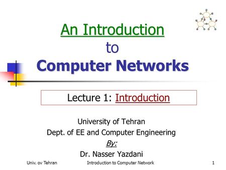 An Introduction to Computer Networks