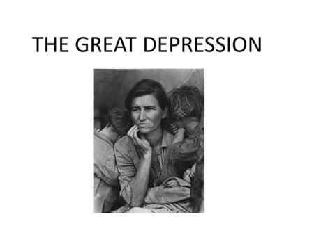 THE GREAT DEPRESSION. The Great Depression How did the GD affect American Hoovervilles Hoover blankets Life in general.