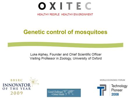 Genetic control of mosquitoes