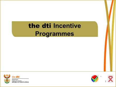 the dti Incentive Programmes