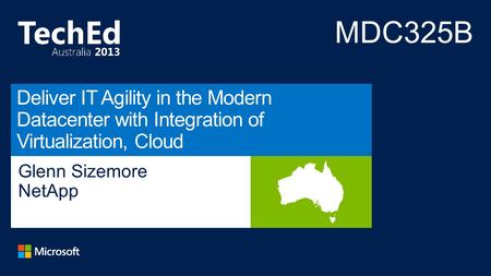 Glenn Sizemore NetApp. Administration Orchestration Management Automation Virtualization Hardware CMDB: Fabric state UI:Initiate workflows End-to-end.