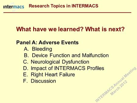 INTERMACS Annual Meeting