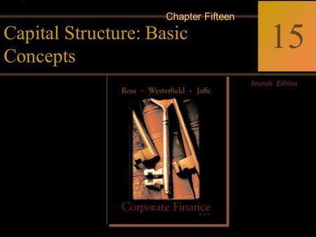 McGraw-Hill/Irwin Copyright © 2004by The McGraw-Hill Companies, Inc. All rights reserved. 15-0 Corporate Finance Ross  Westerfield  Jaffe Seventh Edition.