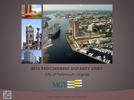 City of Portsmouth, Virginia 2015 PROCUREMENT DISPARITY STUDY florida  california  michigan  texas  washington.