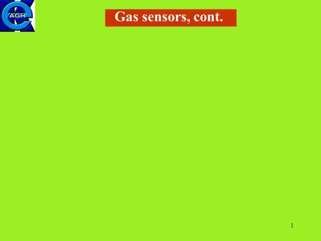 1 Gas sensors, cont.. 2 Modulation of sensors working temperature 400 ppm NO 2 1000 CO + 400 NO 2 air 1000 ppm CO Pulse power supply of the sensors heater.