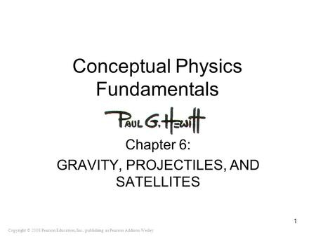 Conceptual Physics Fundamentals