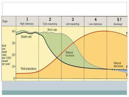 Without looking at your notes – draw out the perfect labeled DTM Demographic transition model.