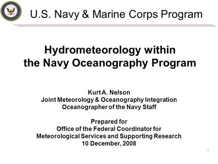 U.S. Navy & Marine Corps Program