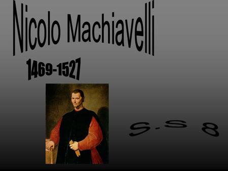  Born in Florence, Italy  Head of second chancery at 29  Was a senior civil servant and when the republic was overthrown, he was tortured and thrown.