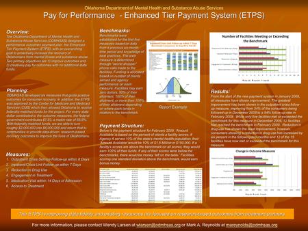 Benchmarks: Overview: Planning: Results: Payment Structure: Measures: