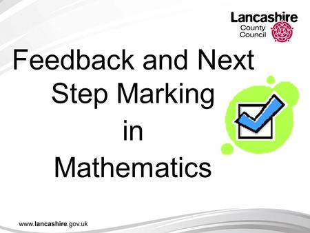 Feedback and Next Step Marking