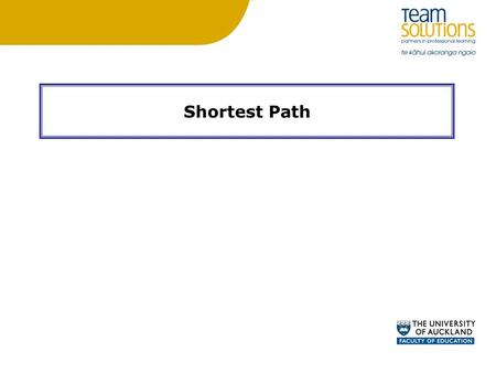 Shortest Path. Dijkstra’s Algorithm finds the shortest path from the start vertex to every other vertex in the network. We will find the shortest path.