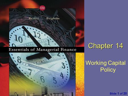 Working Capital Policy