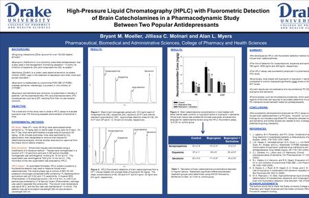 High-Pressure Liquid Chromatography (HPLC) with Fluorometric Detection of Brain Catecholamines in a Pharmacodynamic Study Between Two Popular Antidepressants.