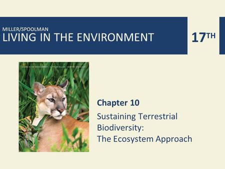 Chapter 10 Sustaining Terrestrial Biodiversity: The Ecosystem Approach